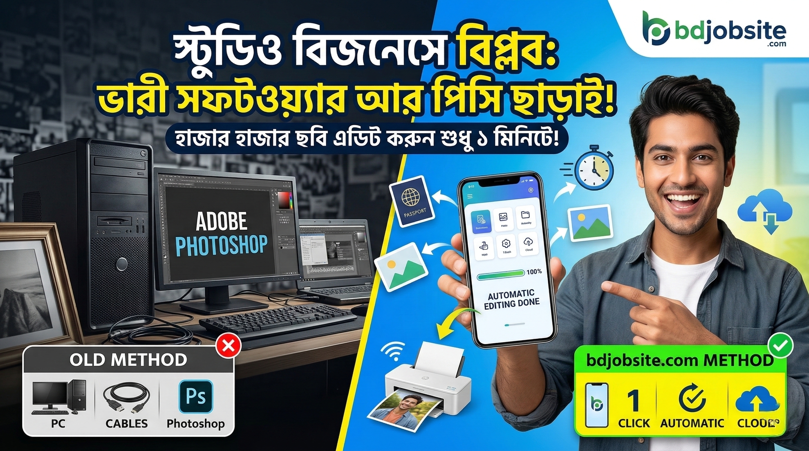 স্টুডিও বিজনেসে বিপ্লব: ভারী সফটওয়্যার আর পিসি ছাড়াই করুন হাজার হাজার ছবি এডিট!